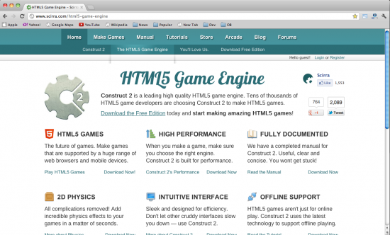 16个HTML5 游戏引擎